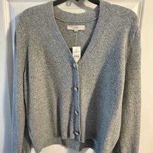 LOFT Gray Women's Cardigan Sweater
